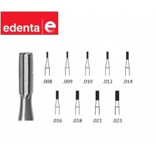 Edenta Steel Fissure Burs - Straight - 5 Pack - Options Available
